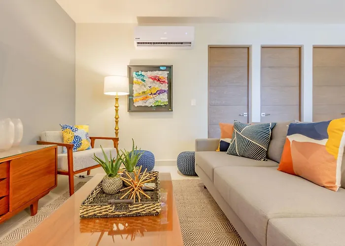 Chic Beachfront Ocean View Rooftop Pools Holiday home Akumal